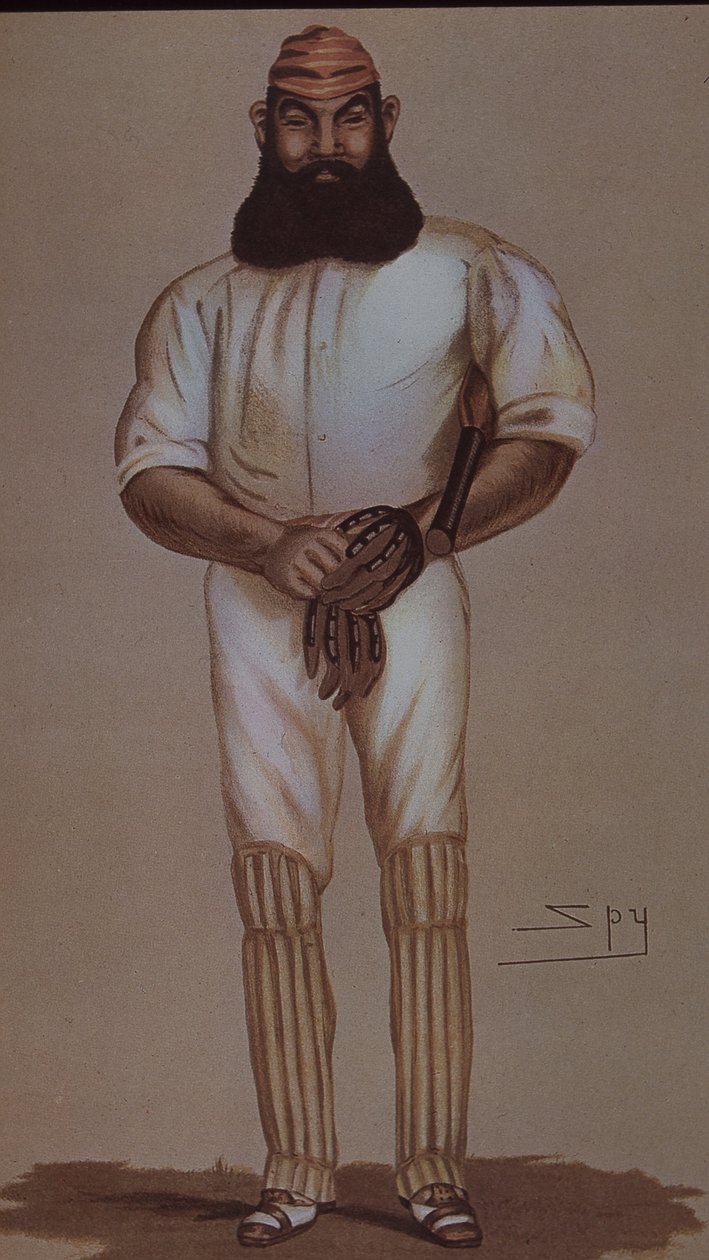 板球英雄W.G.Grace，为《名利场》绘制的漫画 作者 莱斯利·马修·沃德
