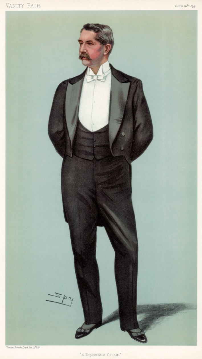 外交表兄弟亨利·怀特（Henry White），美国外交官，1899年。 作者 莱斯利·马修·沃德