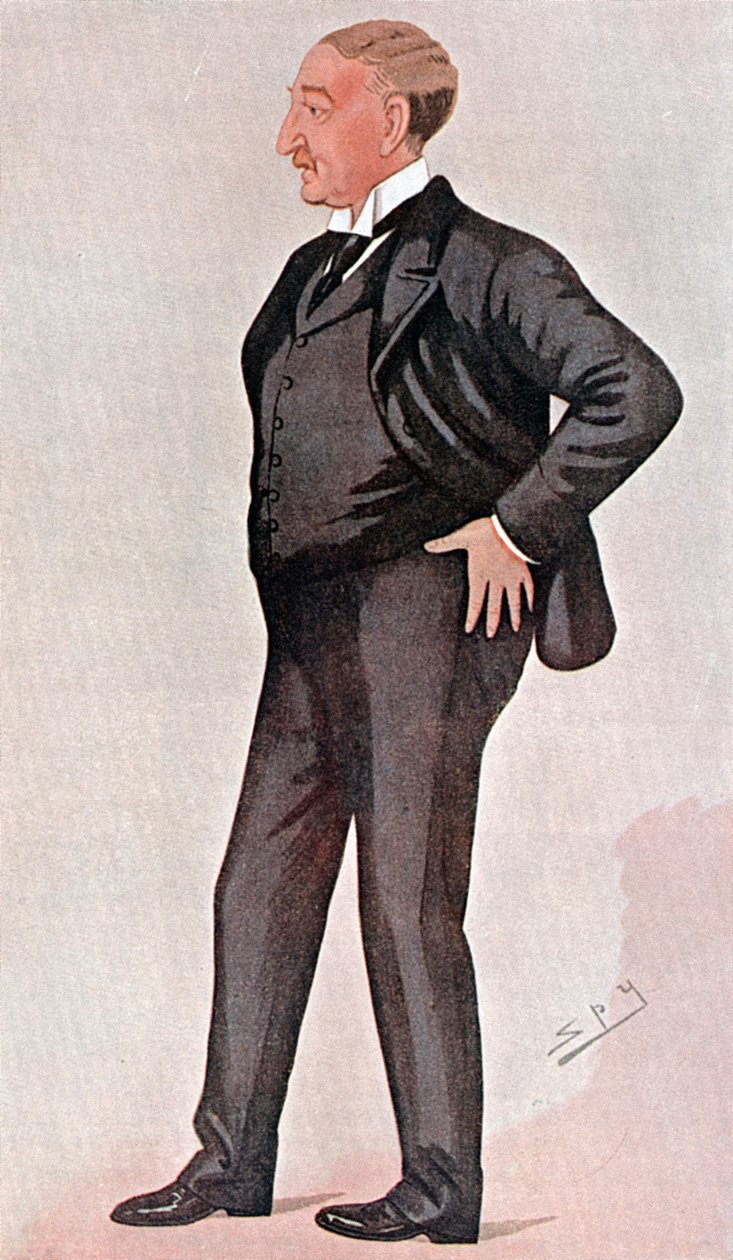 塞西尔·罗兹（Cecil Rhodes），出生于英国的南非人，金融家，政治家和帝国建设者，1891年 作者 莱斯利·马修·沃德