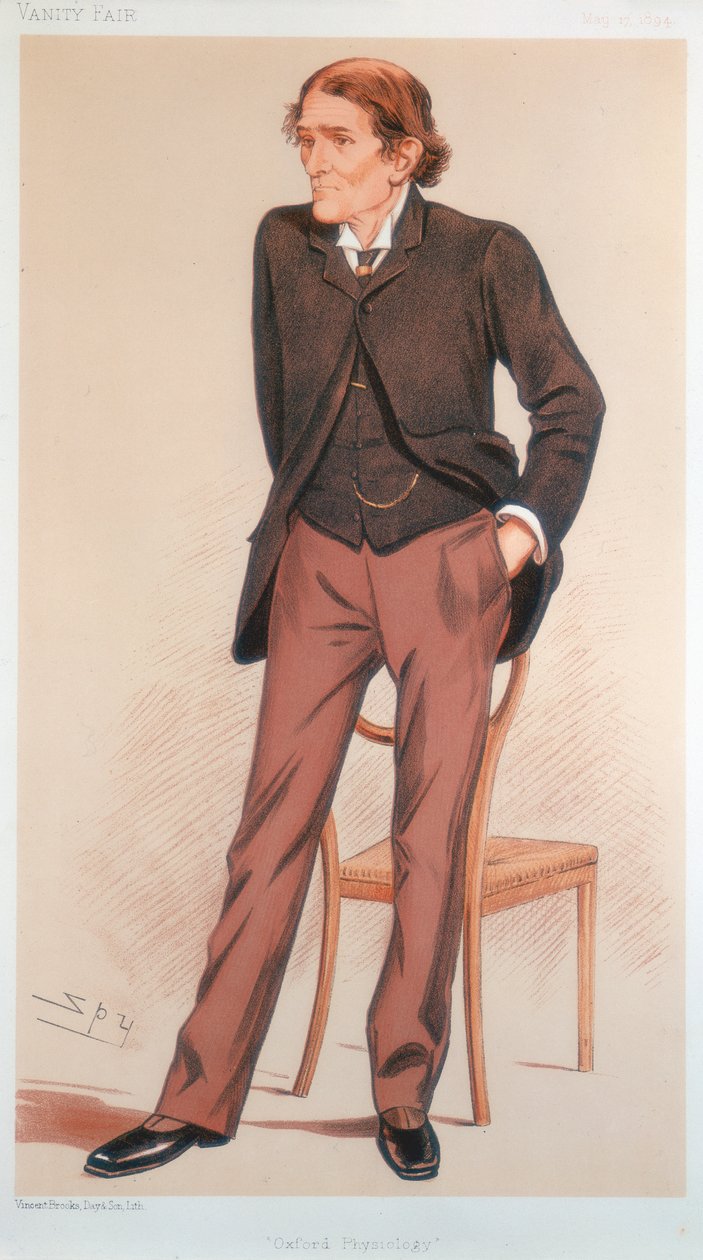 约翰·斯科特·伯顿·桑德森（John Scott Burdon-Sanderson），英国生理学家，1894年 作者 莱斯利·马修·沃德