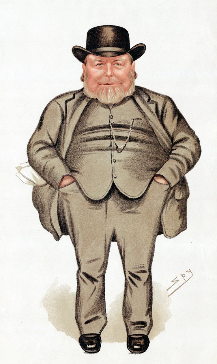 约瑟夫·阿克（Joseph Arch 1826-1919），英国农业工人，工会会员和政客，1886年 作者 莱斯利·马修·沃德