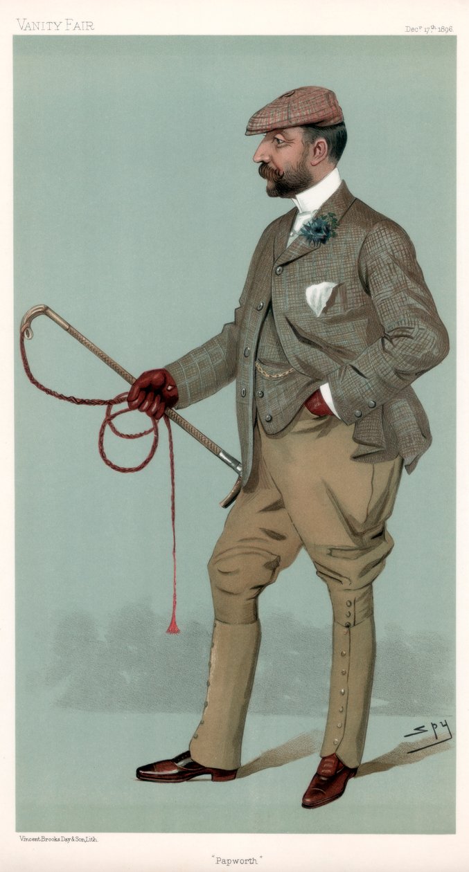 帕普沃斯（英语：Ernest Terah Hooley），英国金融家，1896年。 作者 莱斯利·马修·沃德