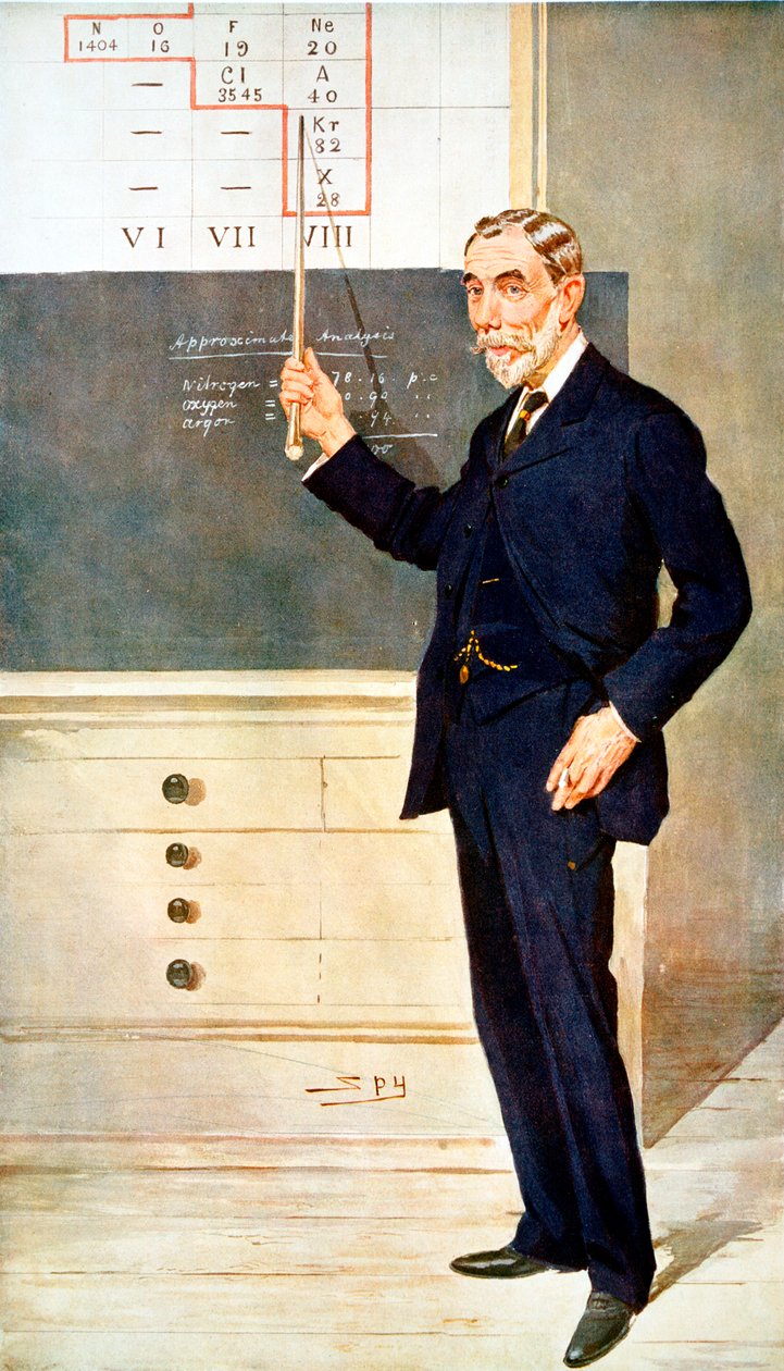 威廉·拉姆齐（William Ramsay），苏格兰化学家，1908年 作者 莱斯利·马修·沃德