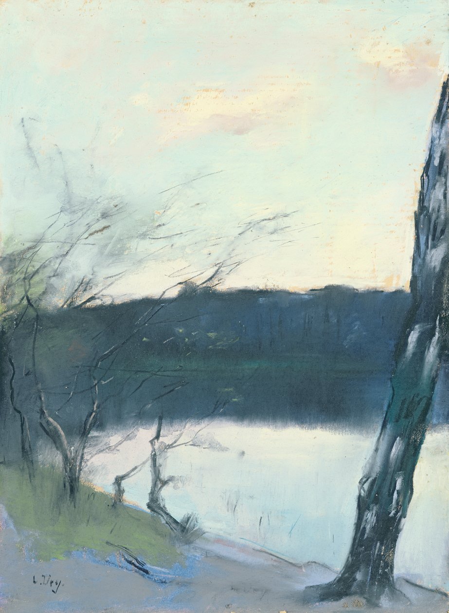 风景（画布上的粉彩） 作者 小乌里