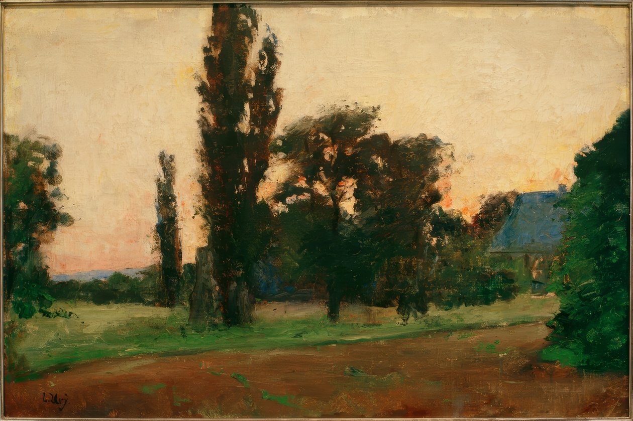 Abendstimmung über rheinischer Landschaft 作者 小乌里