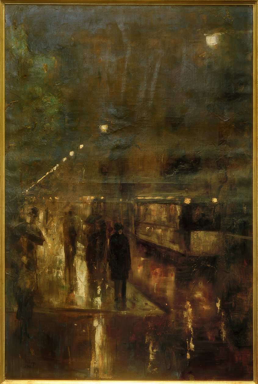 夜间柏林（Nollendorfplatz） 作者 小乌里