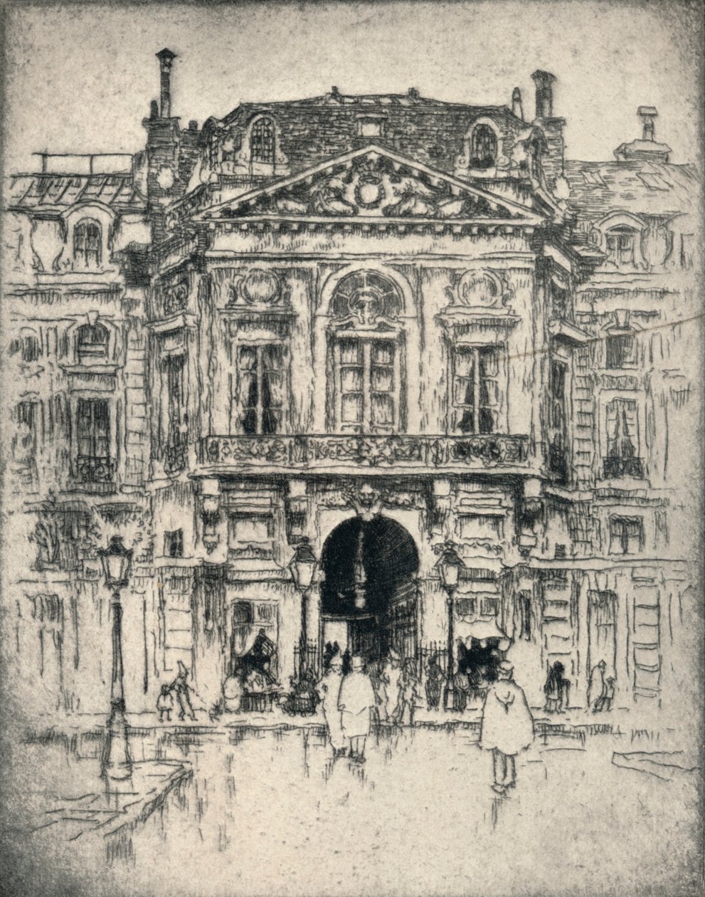 瓦卢斯门，皇家宫"，1915年 作者 莱斯特·乔治·霍恩比