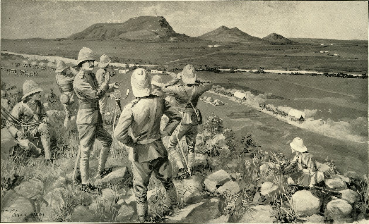 战斗中的麦克和高地旅在库多斯堡的行动》，1900年。 作者 莱斯特·拉尔夫