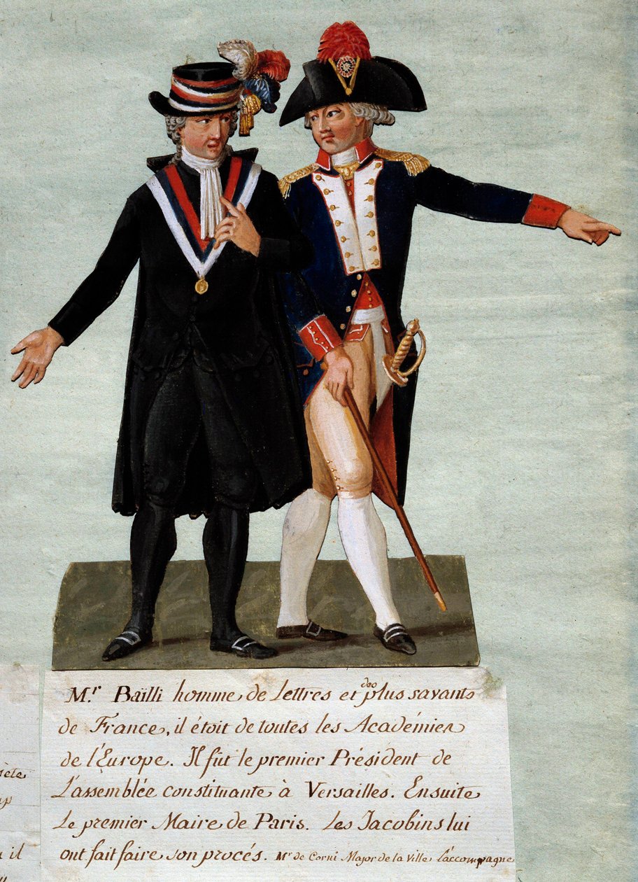 法国大革命：让-西尔万-贝利（Jean Sylvain Bailly，1736-1793）的代表作，他是凡尔赛制宪会议主席，当时是巴黎市市长，1791年7月17日，他下令在香榭丽舍大街射杀旨在投掷国王的骑手。他 作者 莱索尔兄弟