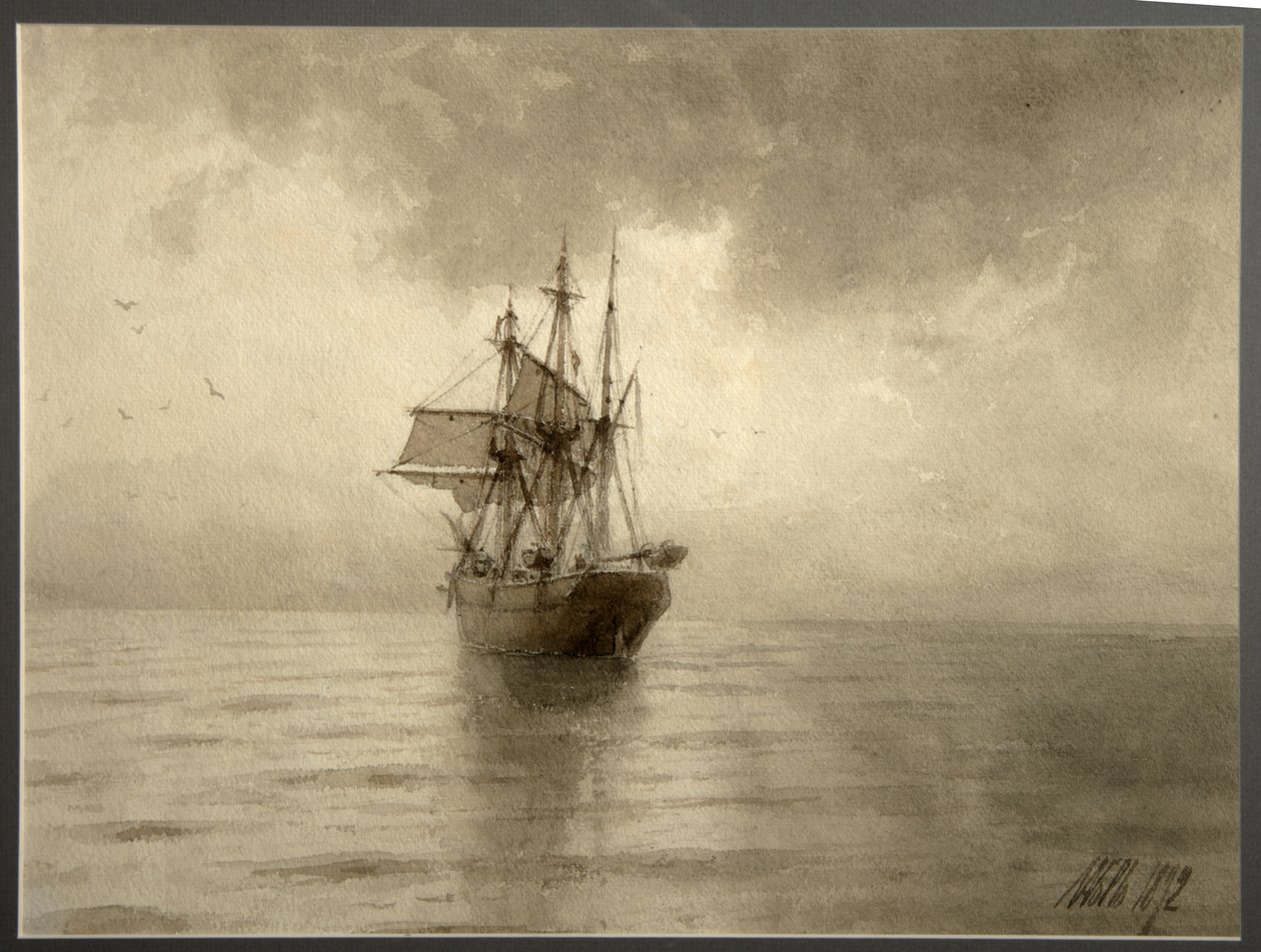 帆船，1892年 作者 列夫·费利科维奇（Lev Felixovich Lagorio）