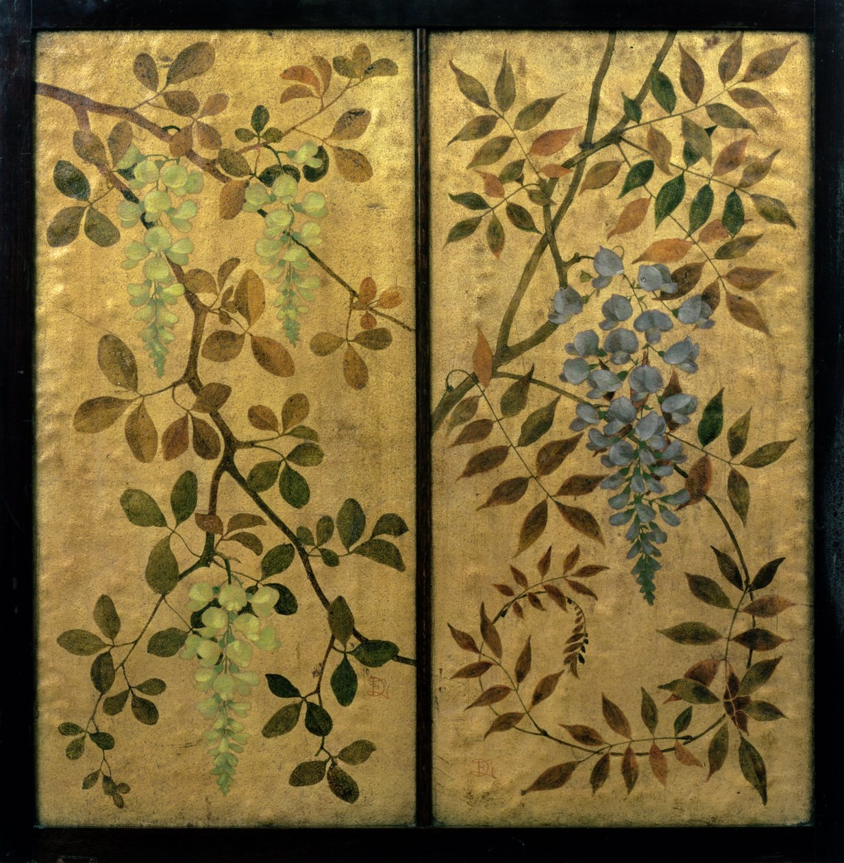 Wistaria，c.1890（漆皮） 作者 刘易斯·领班日