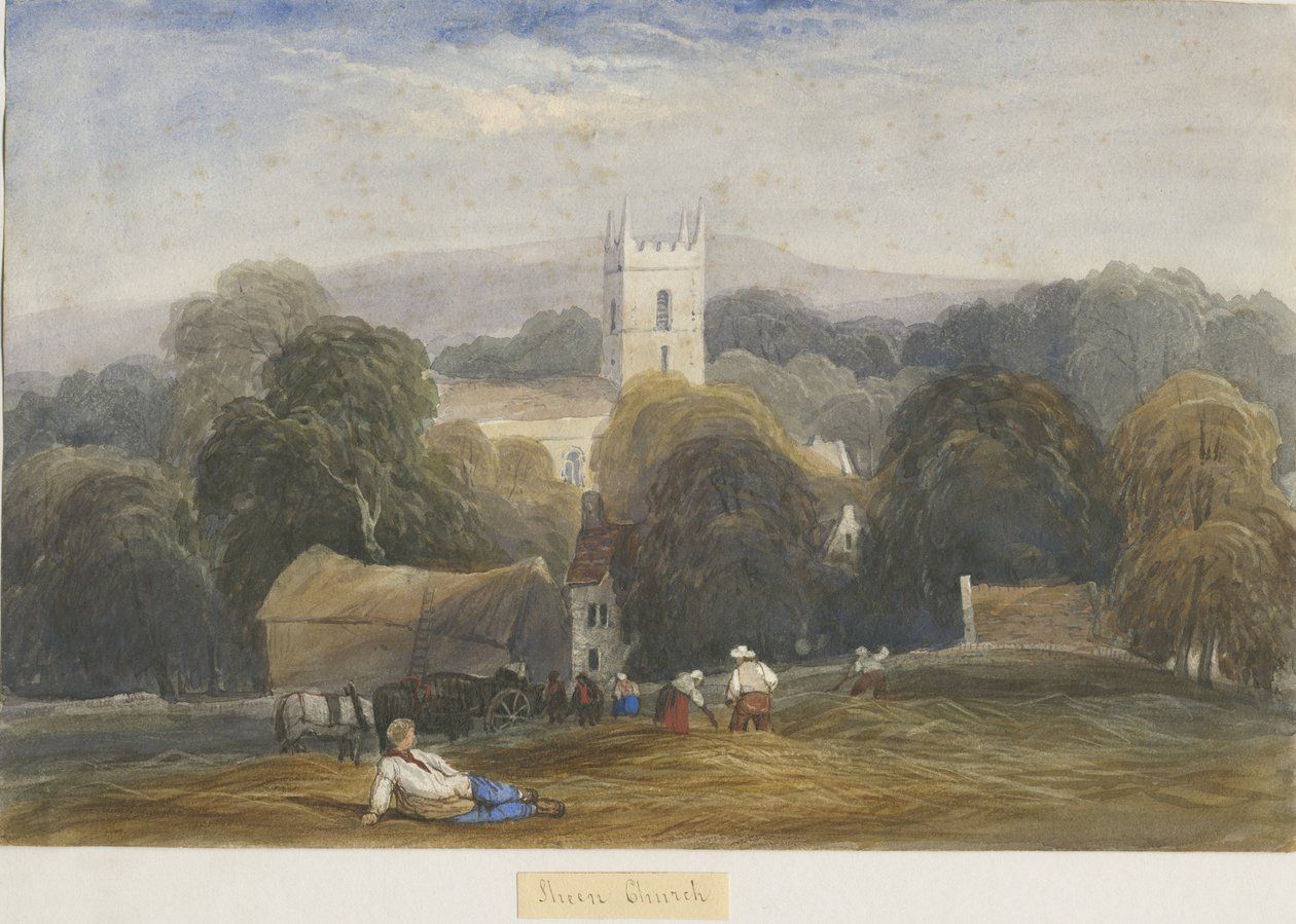 光泽教堂：水彩画，nd [c1830-1840] 作者 刘易斯·约翰·伍德