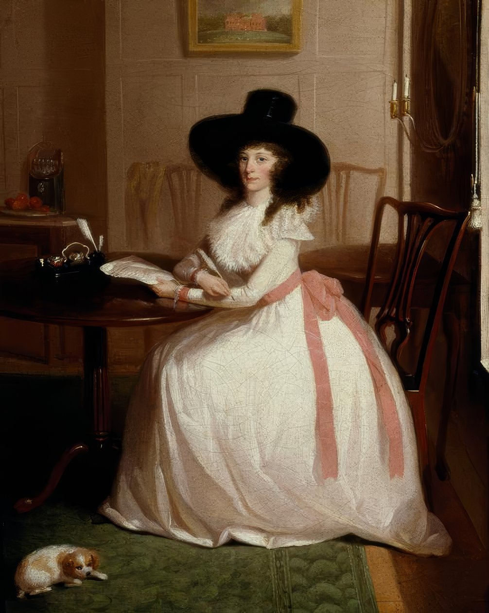 Elizabeth Maria Chevallier Syer, Porträt / Gemälde v. Vaslet 作者 刘易斯·瓦斯莱特
