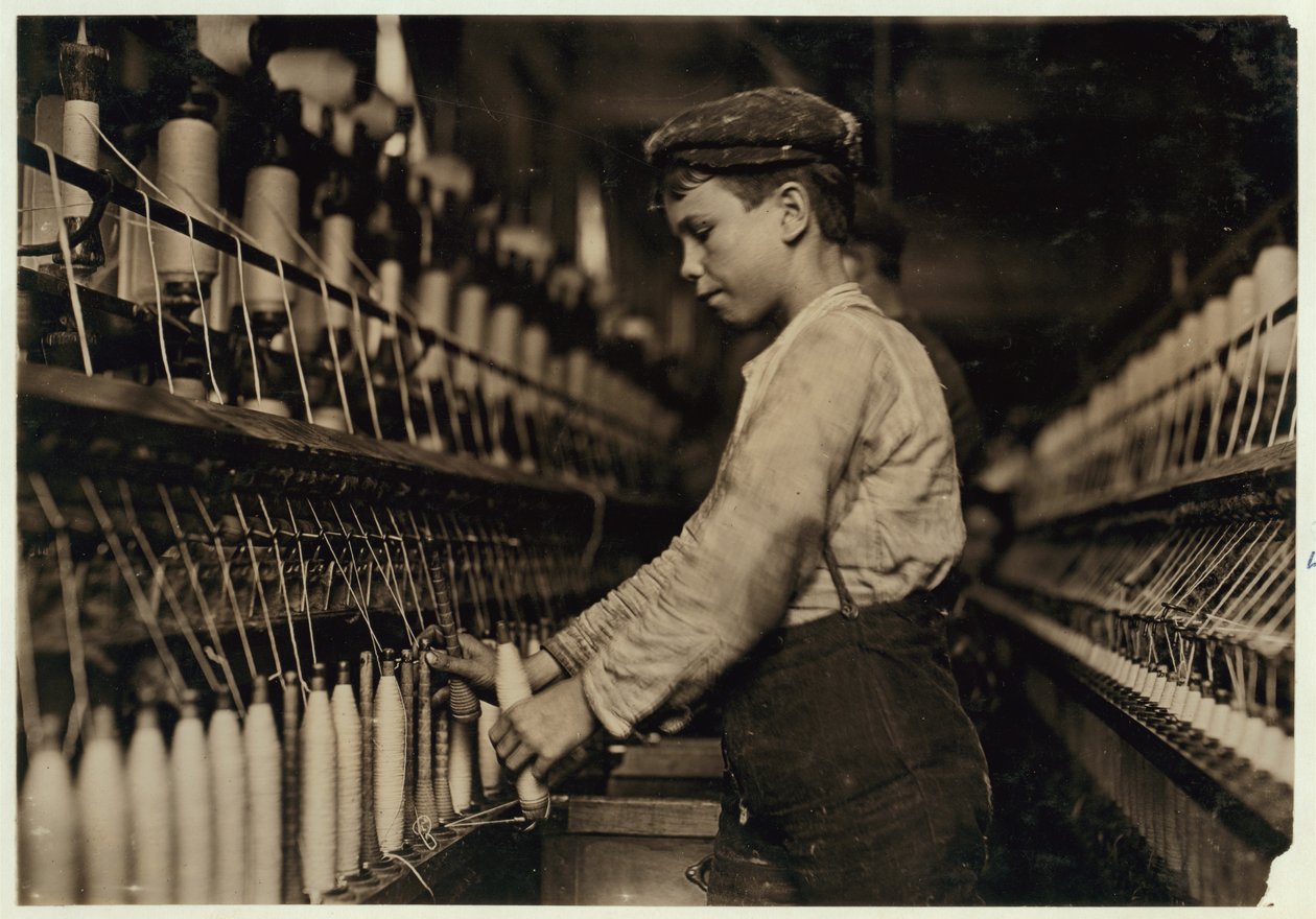 道夫取代了1909年乔治亚州奥古斯塔的Globe Cotton Mill的满筒管 作者 刘易斯·威克斯·海恩