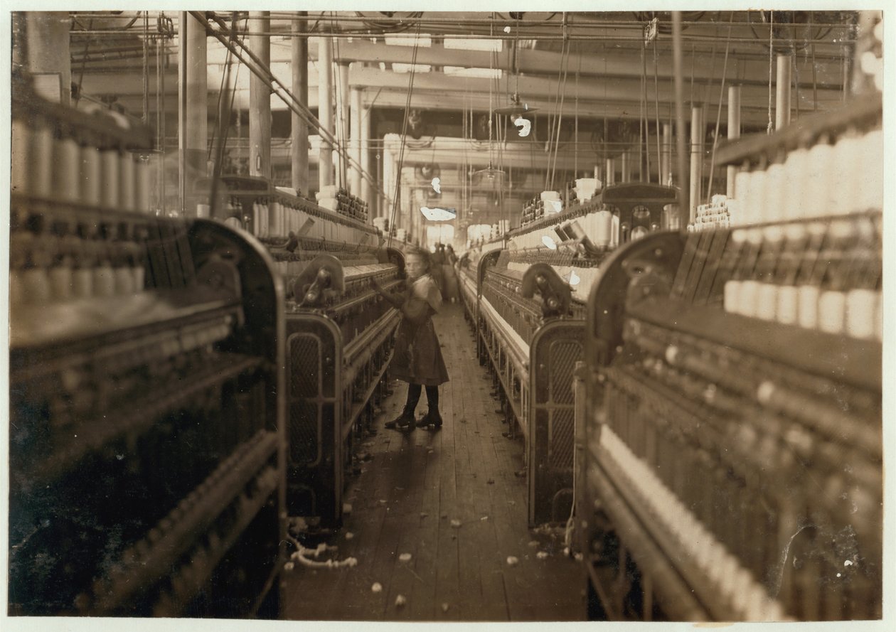 1908年，南卡罗来纳州纽贝里市Mollahan Cotton Mills的儿童旋转器 作者 刘易斯·威克斯·海恩