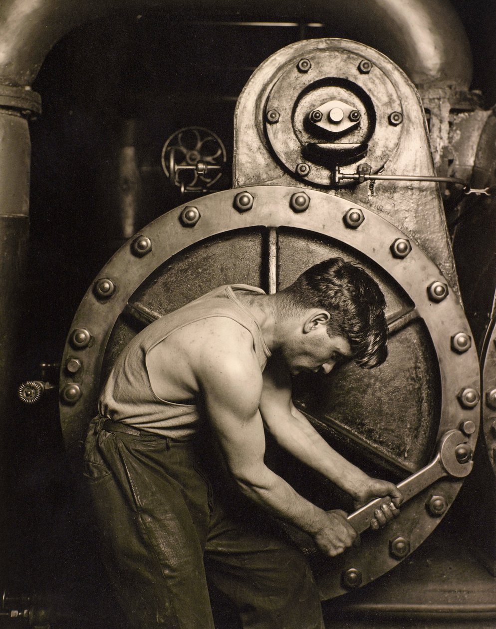 Powerhouse Mechanic，c.1924 作者 刘易斯·威克斯·海恩
