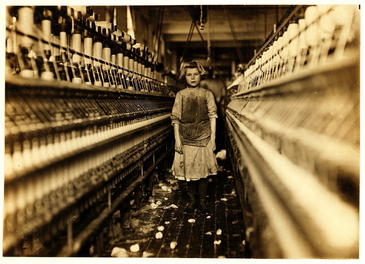 Spinner，Globe Cotton Mill，Augusta，Georgia，1909 作者 刘易斯·威克斯·海恩