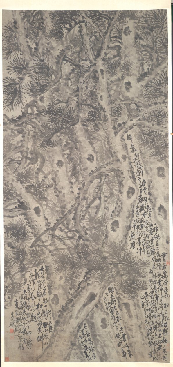 五棵松树，1747年。 作者 李山