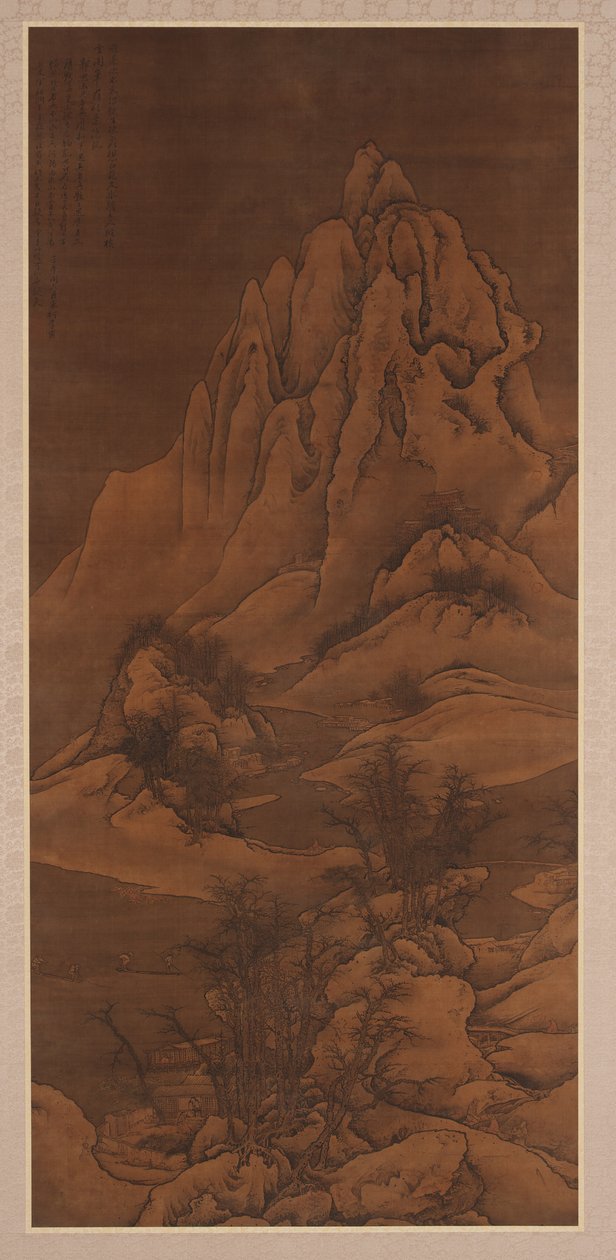 清朝郭熙之后的雪景，1702年。 作者 李茵