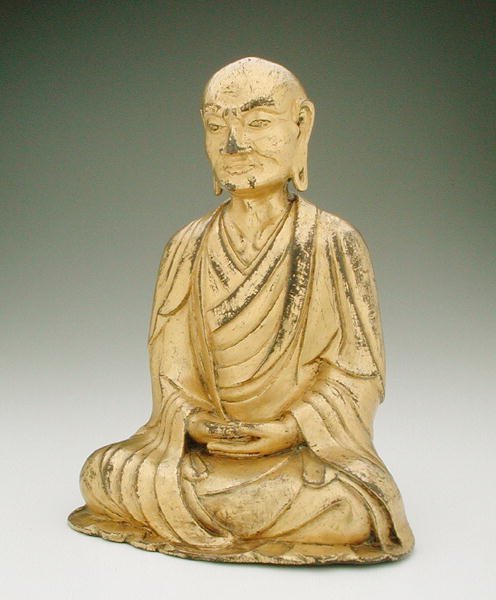 罗汉坐像(鎏金铜) 作者 辽朝中文学校