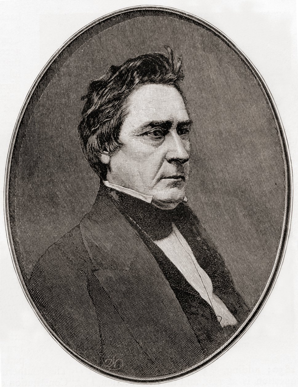 David Rice Atchison，来自 The Century Magazine，1887 年出版（版画） 作者 未知未知