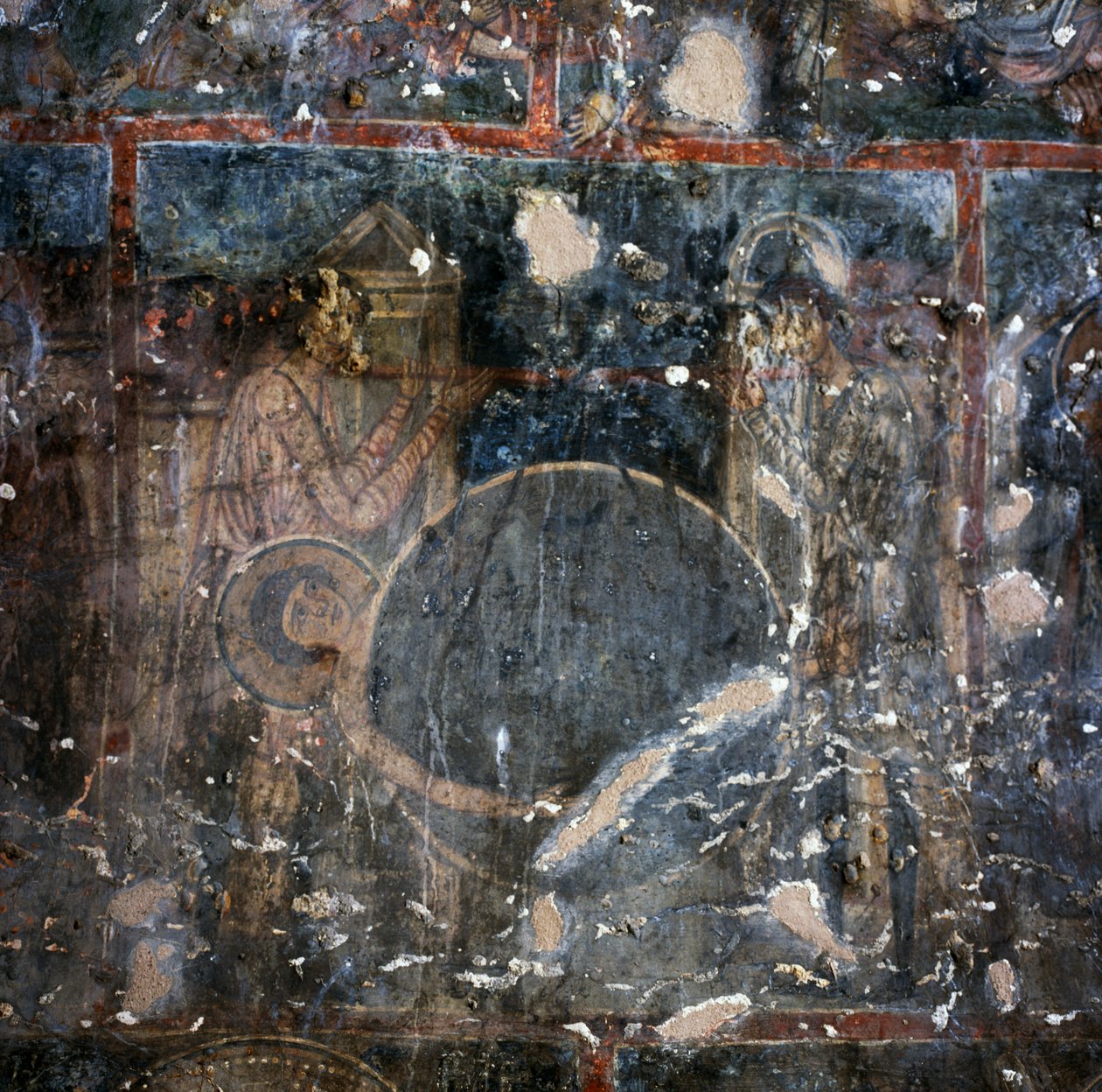 希腊克里特岛迪瓦伊德 Agios Georgios 修道院的壁画（照片） 作者 未知未知