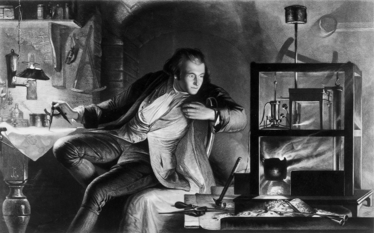 James Watt, British engineer, as a young man, c 1769 作者 未知未知