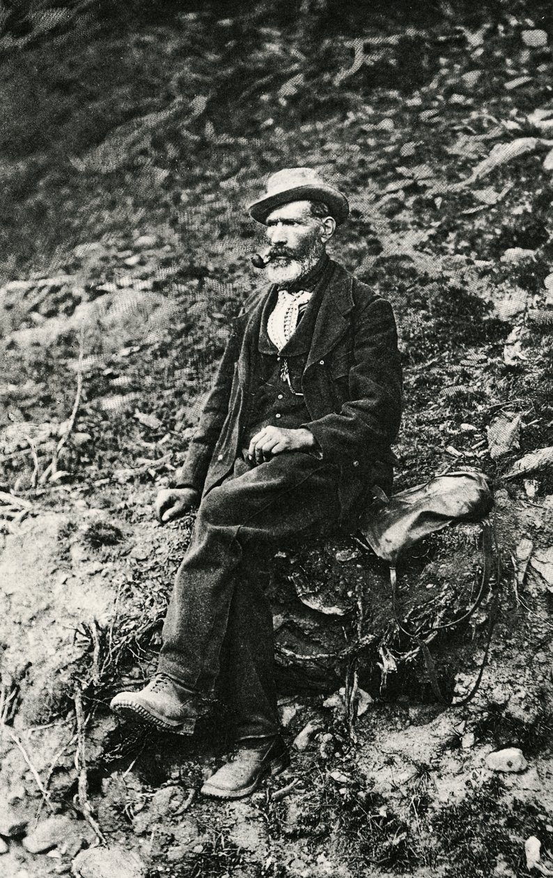 Jean-Antoine Carrel (1829-1890 Valtournenche)，奥斯塔山谷登山者，8 月 16 日从意大利一侧首次登上马特宏峰顶峰 作者 未知未知