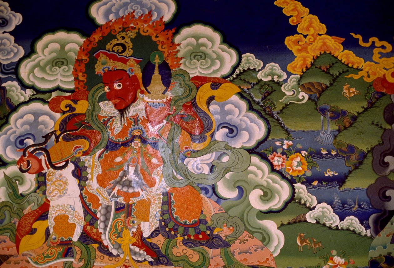 来自印度拉达克拉马尤鲁喇嘛教修道院的壁画 作者 未知未知