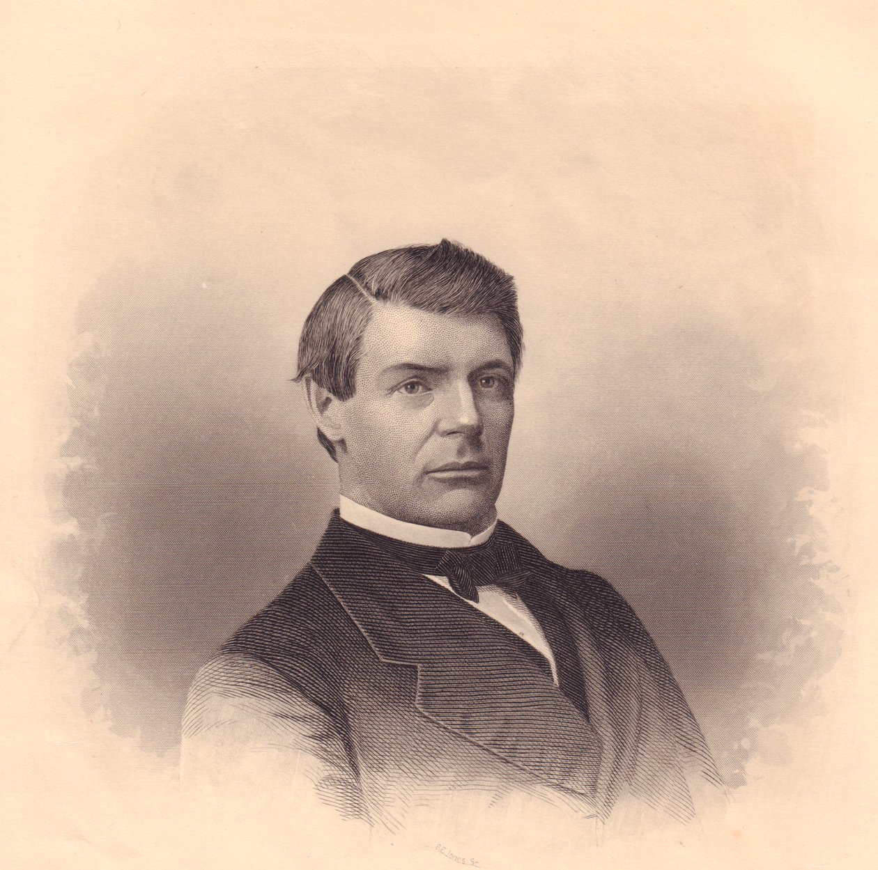 美国卫理公会主教约翰·摩根·瓦尔登 (1831-1914) 的肖像，由 FE Jones 雕刻，大约 1870 年 作者 未知未知