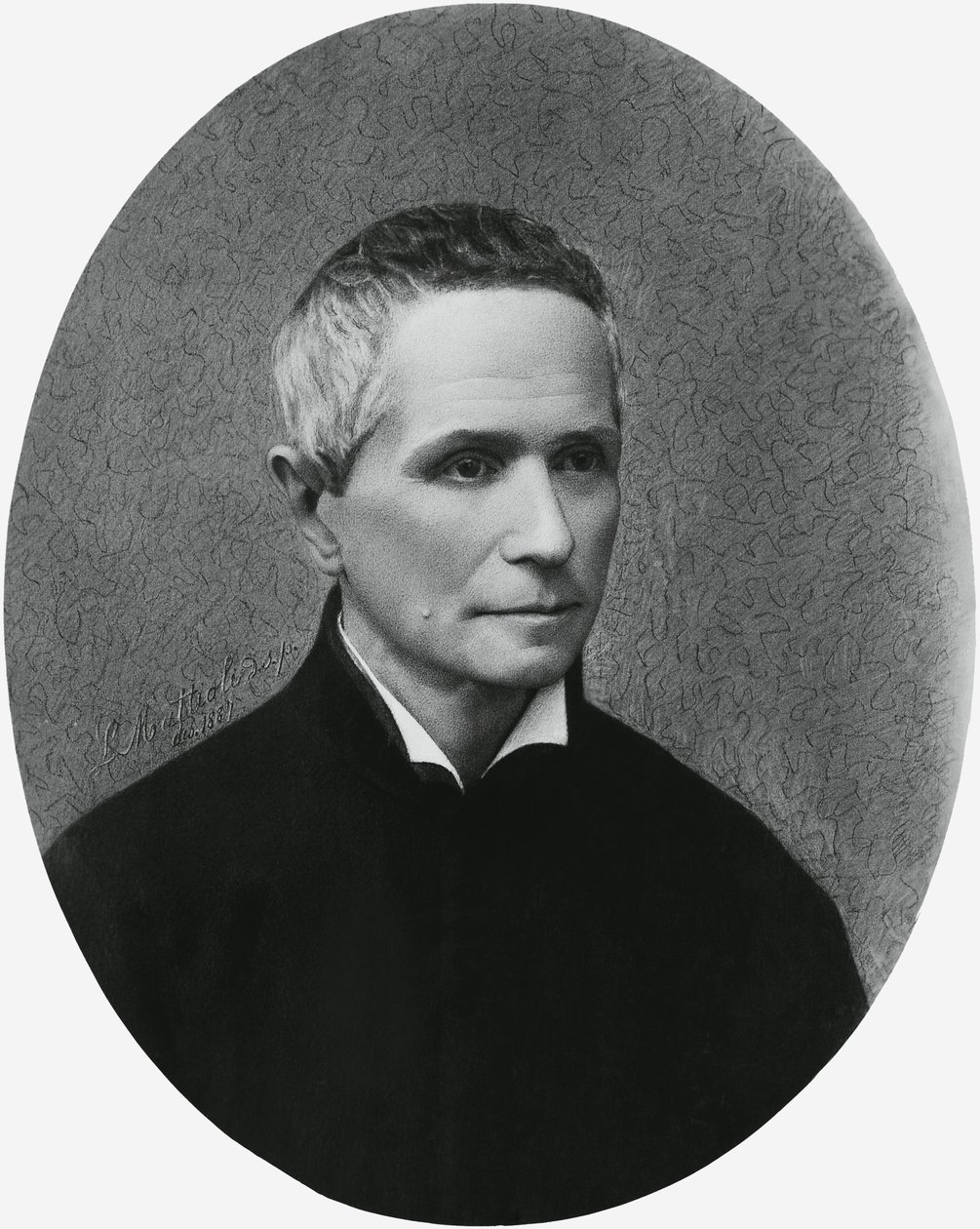 Giulio Isdegerde Cecchi，被称为父亲 Filippo Cecchi (1822-1887)，意大利物理学家、气象学家和发明家的肖像，雕刻 作者 未知未知