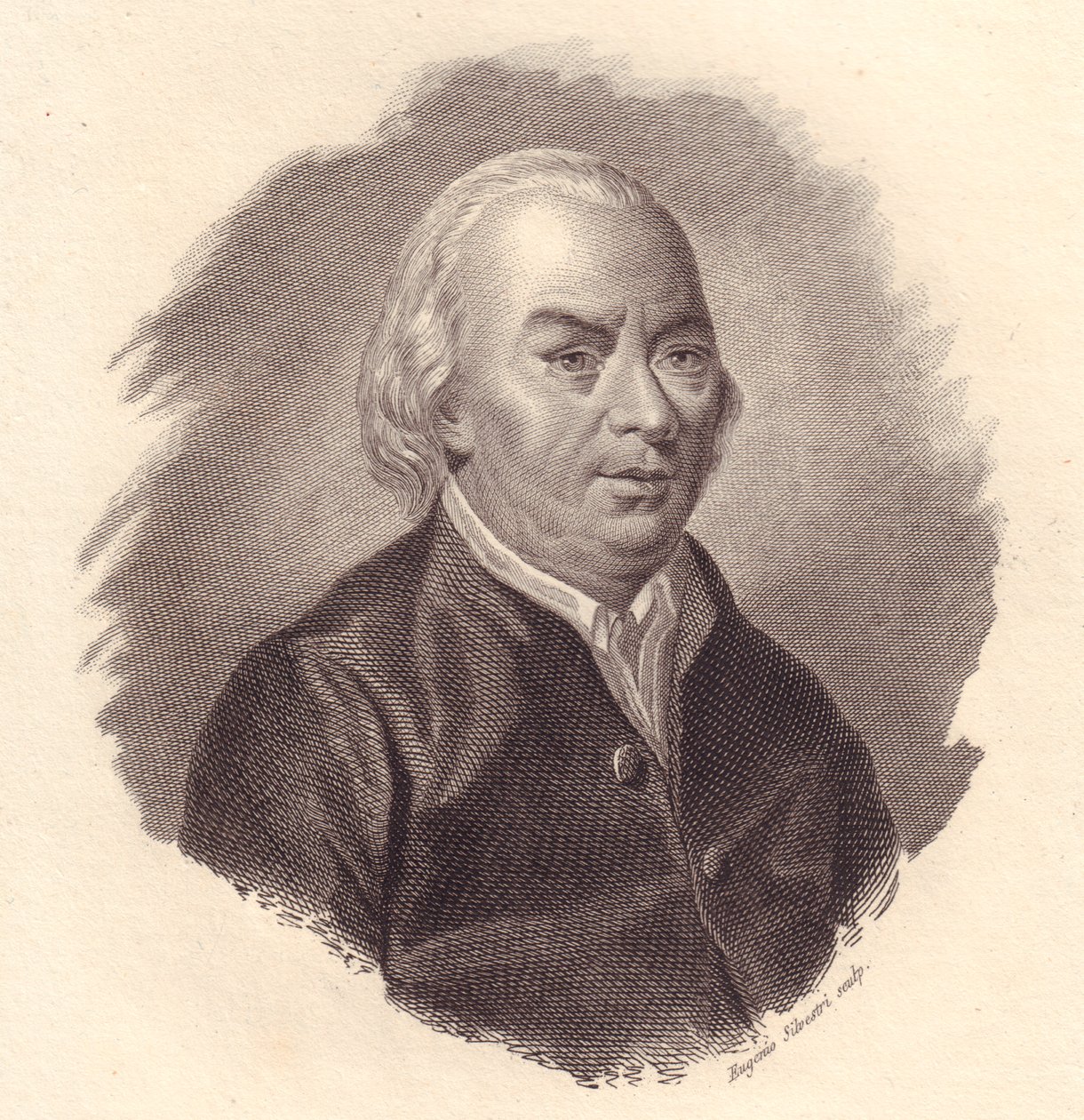意大利诗人 Gian Carlo Passeroni (1713-1803) 的肖像，Eugenio Silvestri 铜版画 作者 未知未知