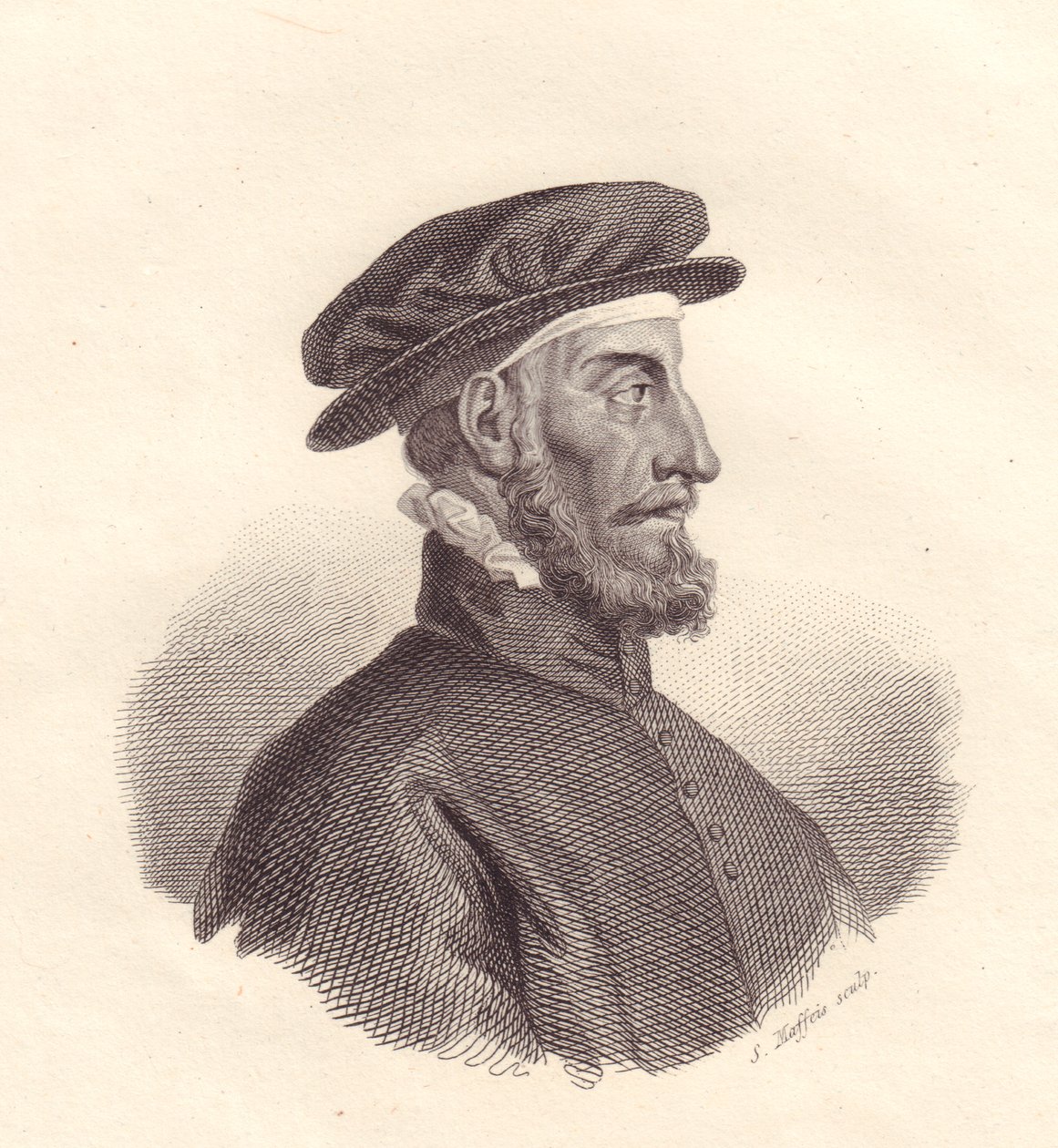 S Maffeis 铜版画的意大利出版商和印刷商 Paolo Manuzio (1512-1574) 的肖像 作者 未知未知