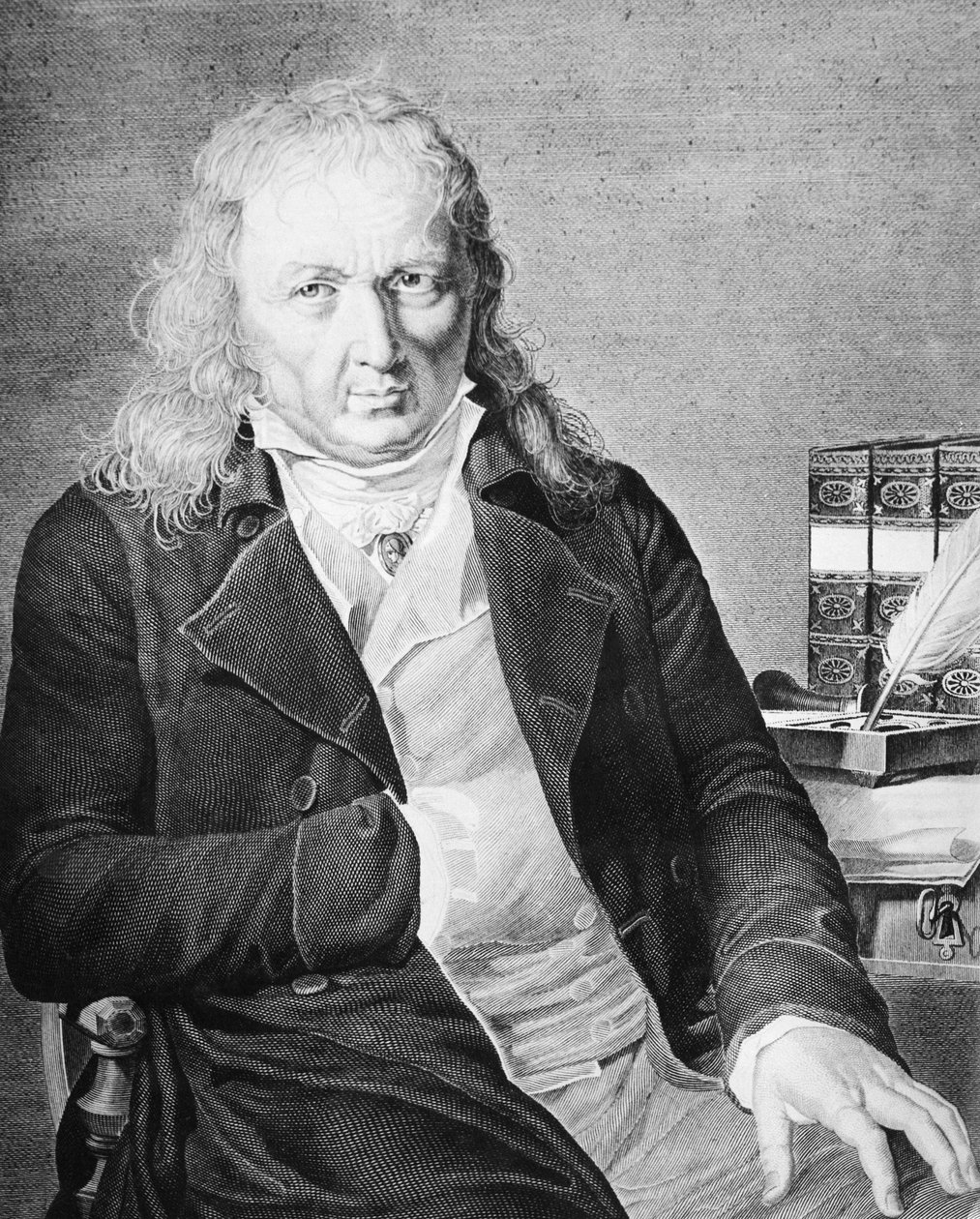 Portrait of Jacques Bernardin Henri de Saint-Pierre (1737-1814), French writer and botanist, engraving 作者 未知未知
