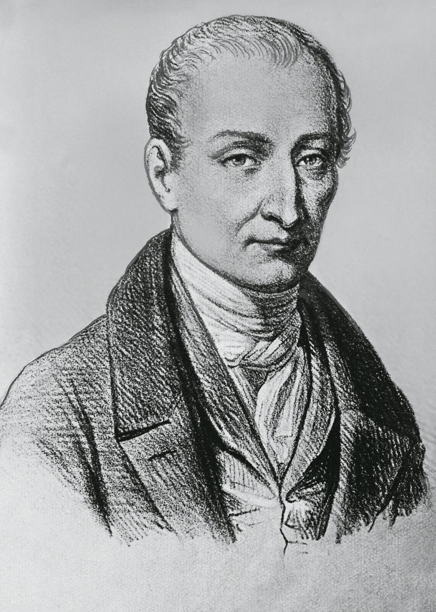Joseph Nicephore Niepce (1765-1833) 的肖像，法国日光摄影术的发明者 作者 未知未知