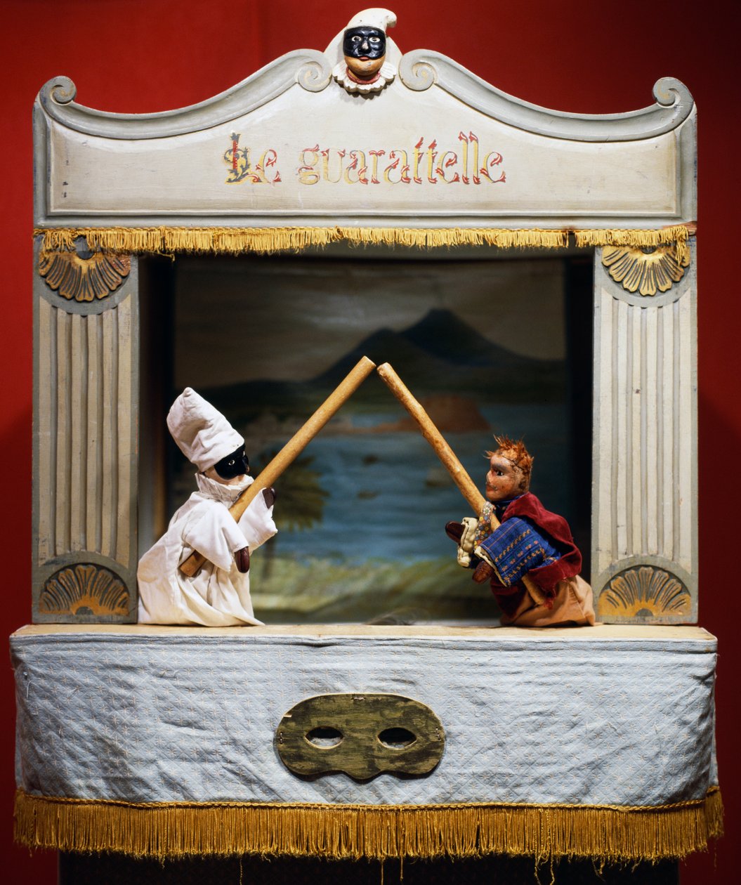 Punch (Pulcinella) 和 Pasquale Terremoto，来自意大利那不勒斯 Maria Imperatrice Guarattelle 剧院的木偶 作者 未知未知
