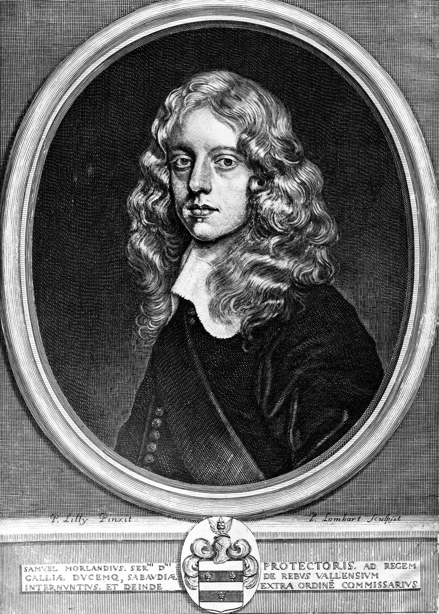塞缪尔-莫兰爵士，英国外交家、数学家和发明家，约1660年 作者 未知未知