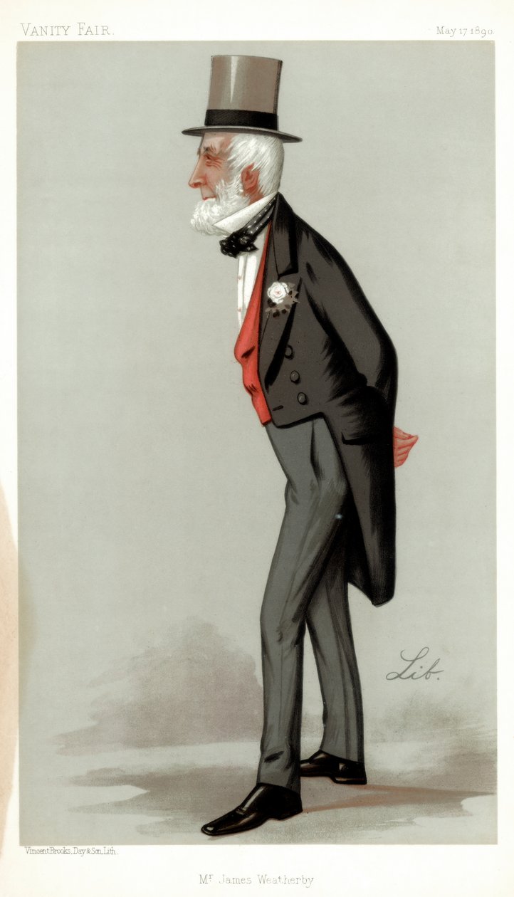 詹姆斯·韦瑟比先生，1890年。 作者 Liborio Prosperi