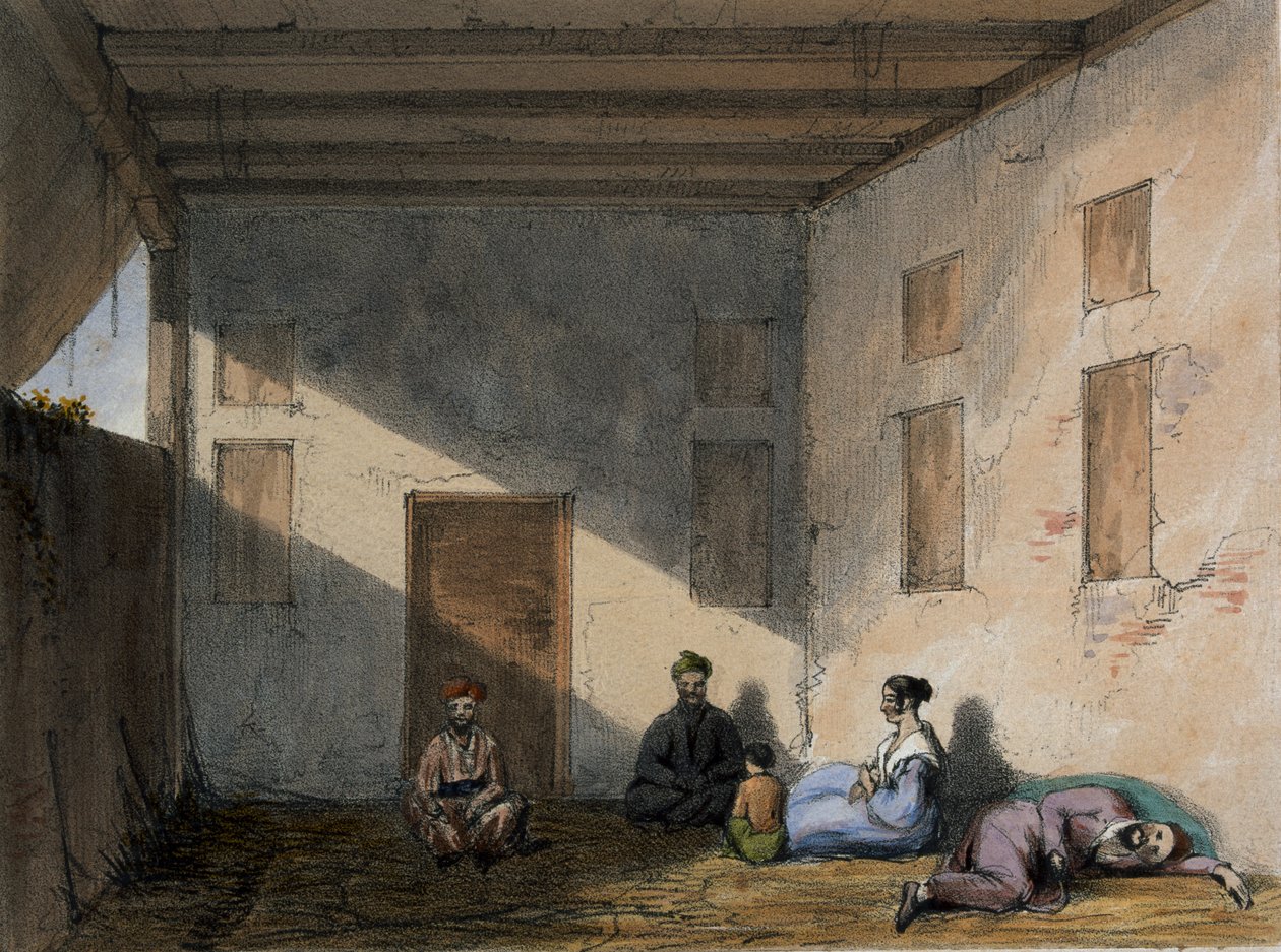 监狱现场，1842年 作者 文森特·艾尔中尉