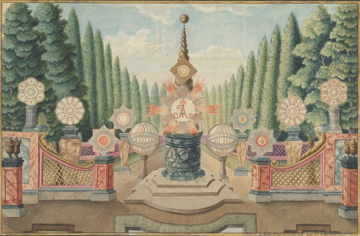 沙皇亚历山大一世的加冕仪式，莫斯科，1801年9月，1801年。 作者 切列耶夫中尉