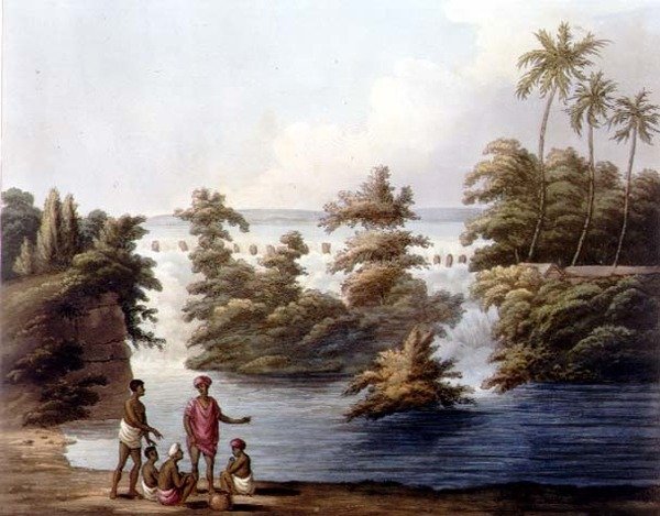 Strupermador的水箱溢出，板块25来自 "迈索尔王国的风景画"，由H. Merke（约1800-20）雕刻，由Edward Orme（1774-1820）出版，1804年（水印）。 作者 詹姆斯中尉（后）亨特