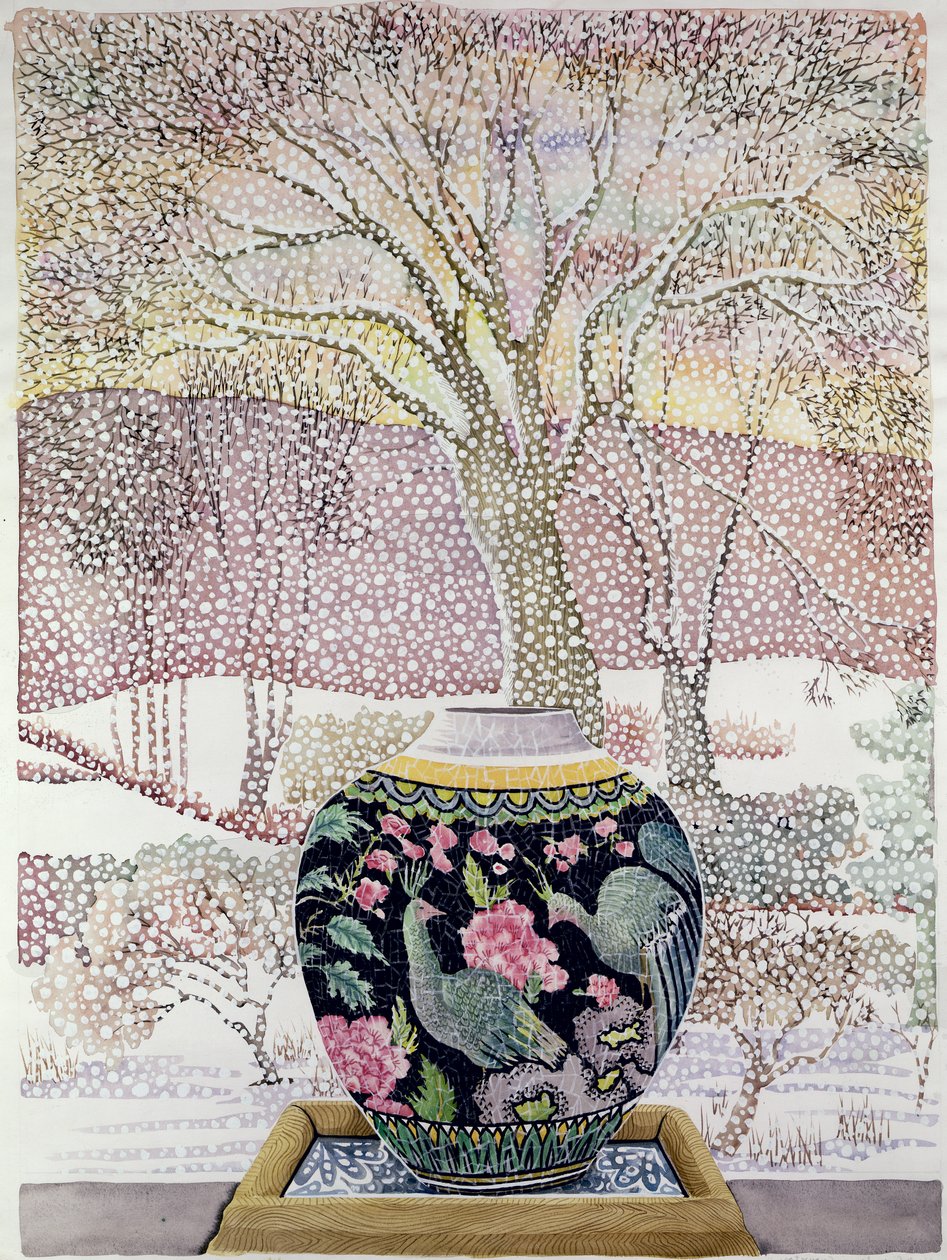 在暴风雪的大姜罐 作者 莉莲·迪瓦里阿
