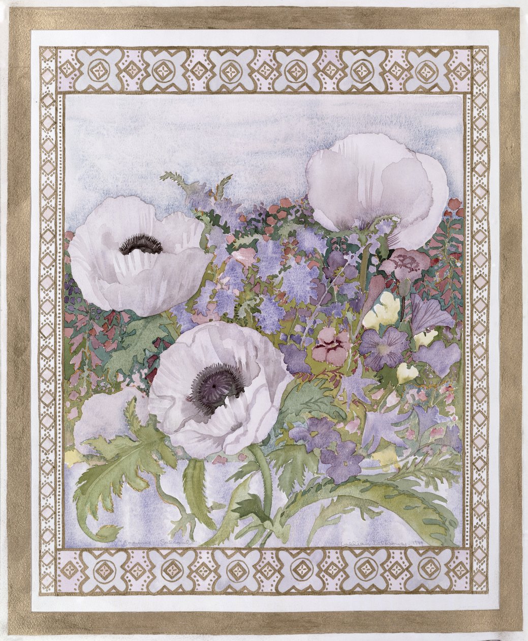 Salcombe罂粟花 作者 莉莲·迪瓦里阿