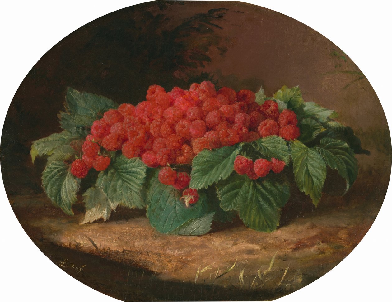 覆盆子，约 1859 年（布面油画） 作者 莉莉·马丁·斯宾塞