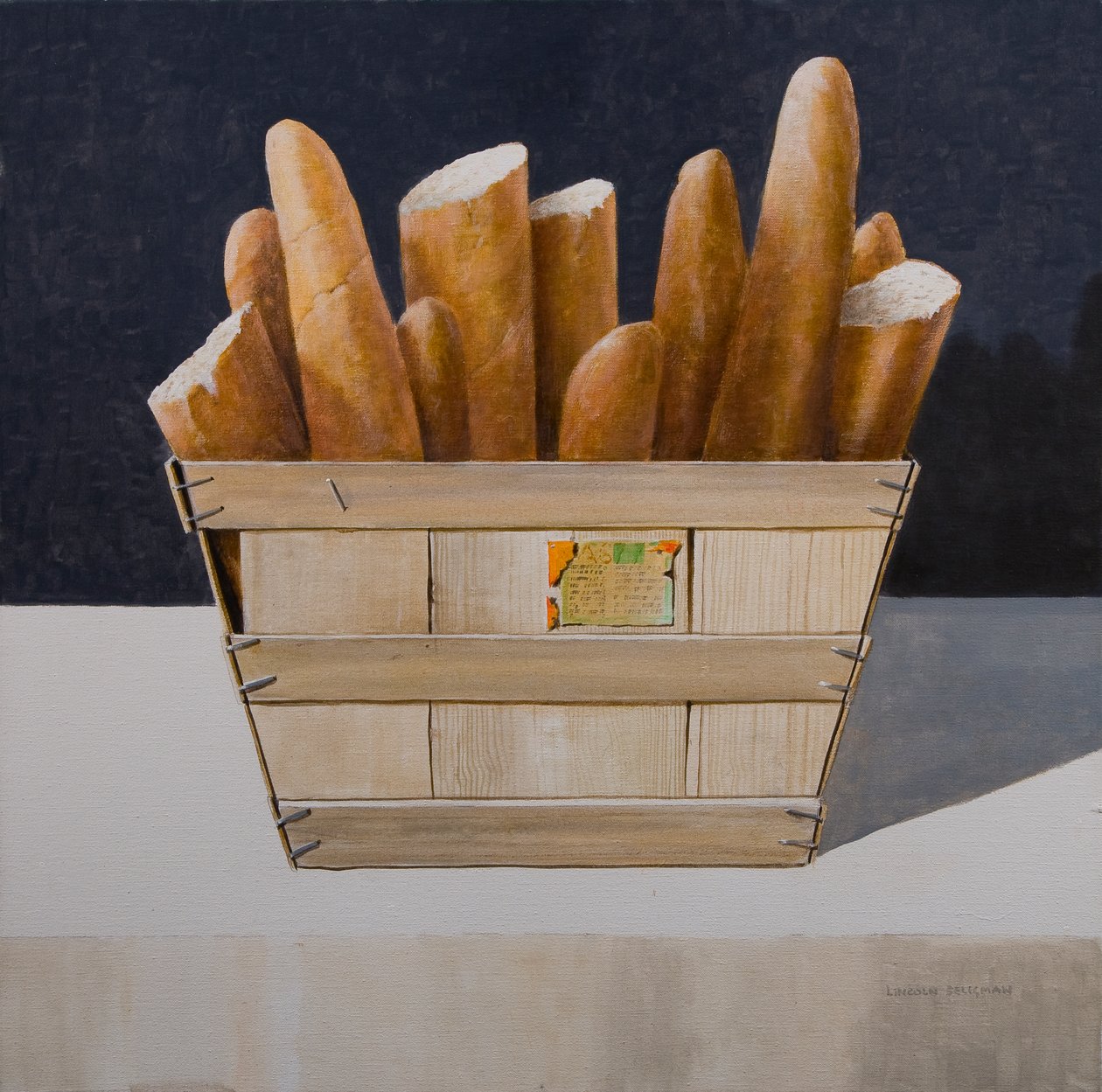 Baguettes，2010（丙烯画布） 作者 林肯·塞利格曼