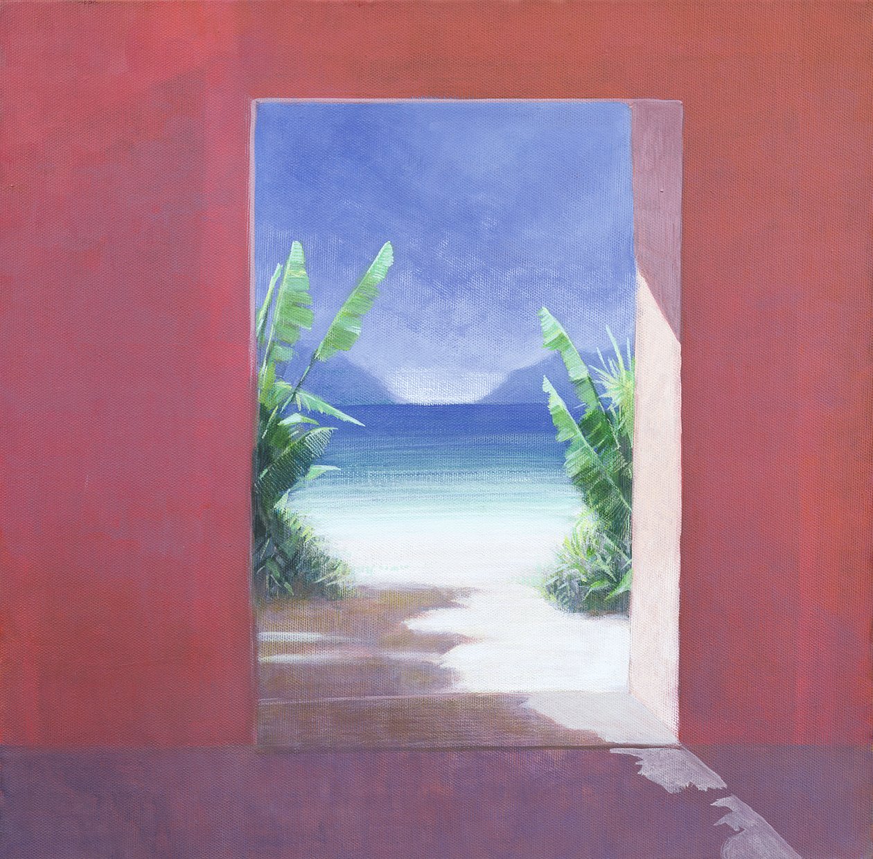 Banana Palms，2005（画布上的丙烯酸树脂） 作者 林肯·塞利格曼