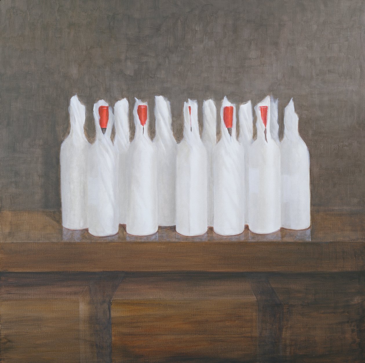 纸瓶装，2005年（丙烯画布） 作者 林肯·塞利格曼