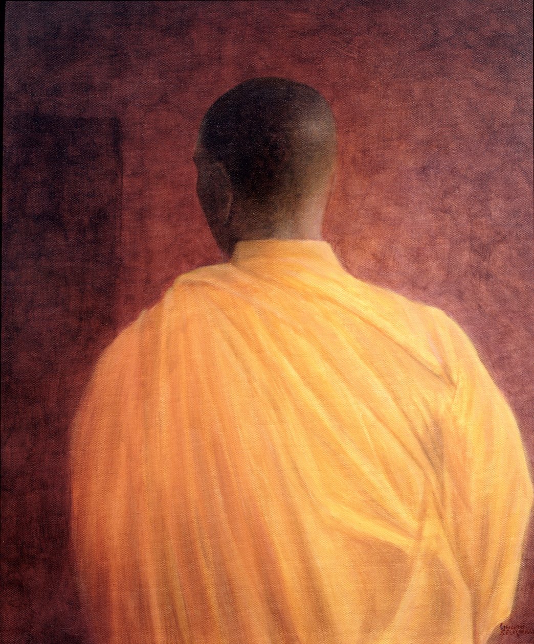 佛教僧侣，2005（丙烯酸） 作者 林肯·塞利格曼