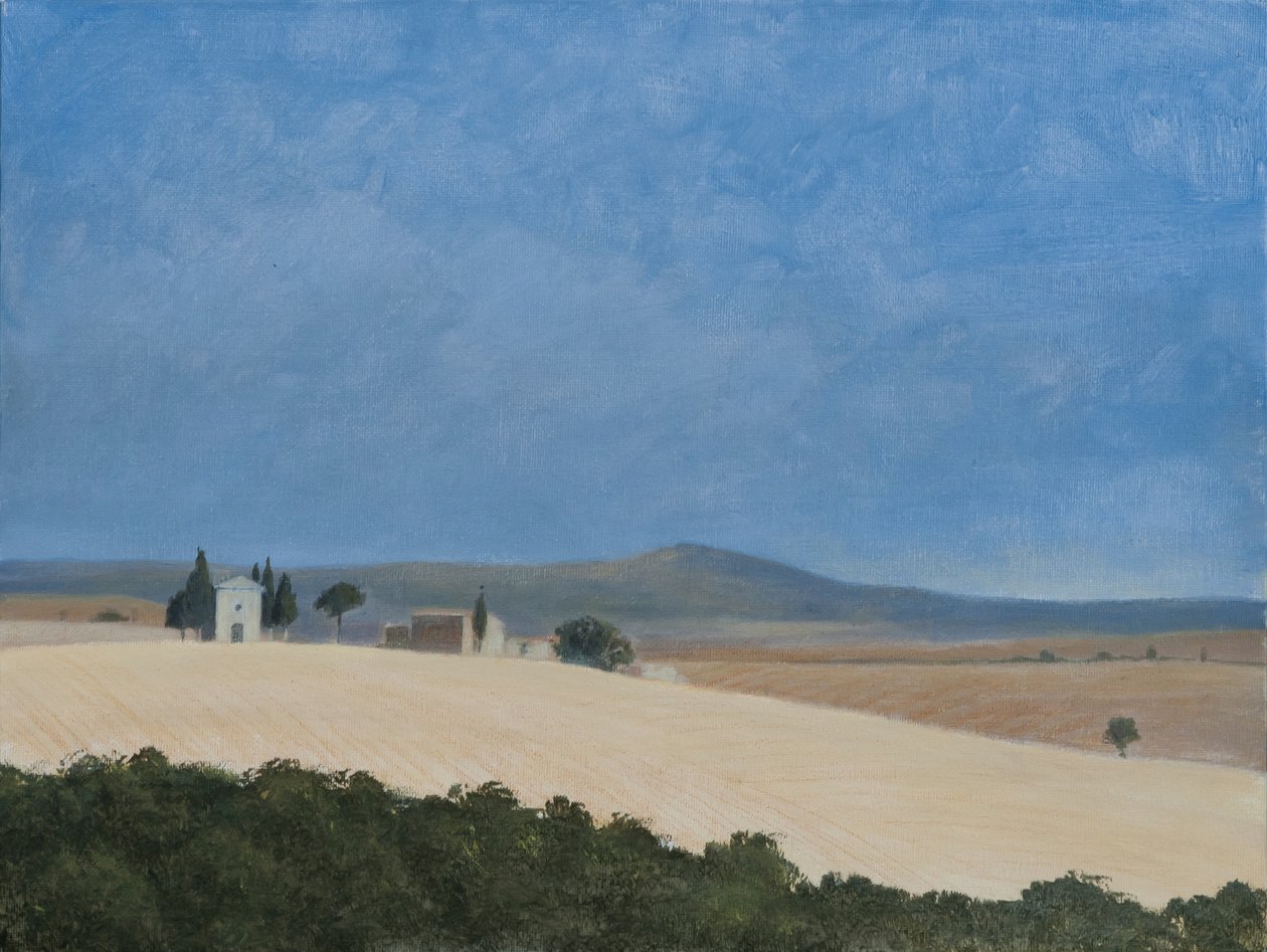 皮恩扎附近的教堂，2012年（画布上的丙烯酸） 作者 林肯·塞利格曼