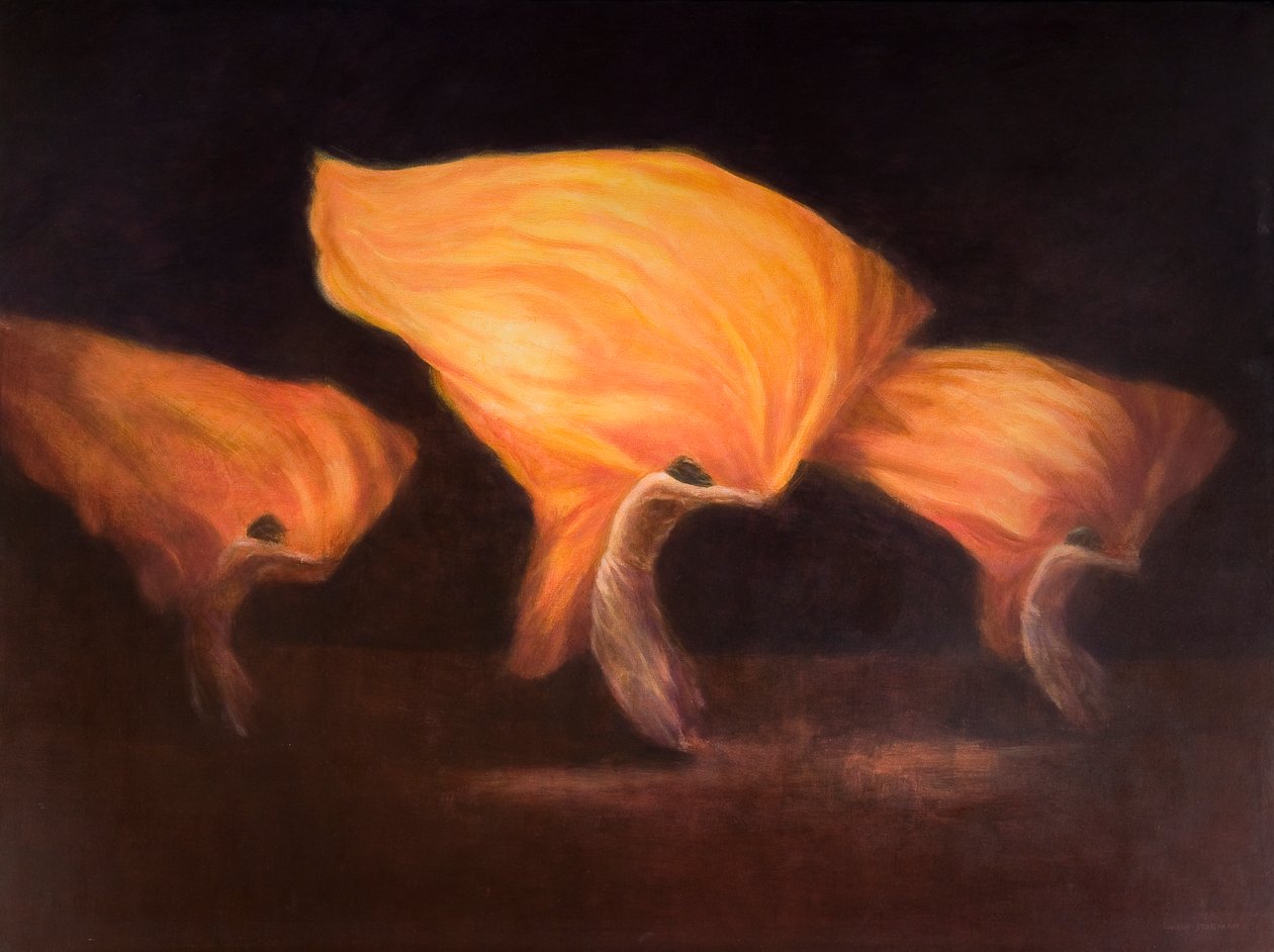 中国舞者，2010（画布上的丙烯酸） 作者 林肯·塞利格曼